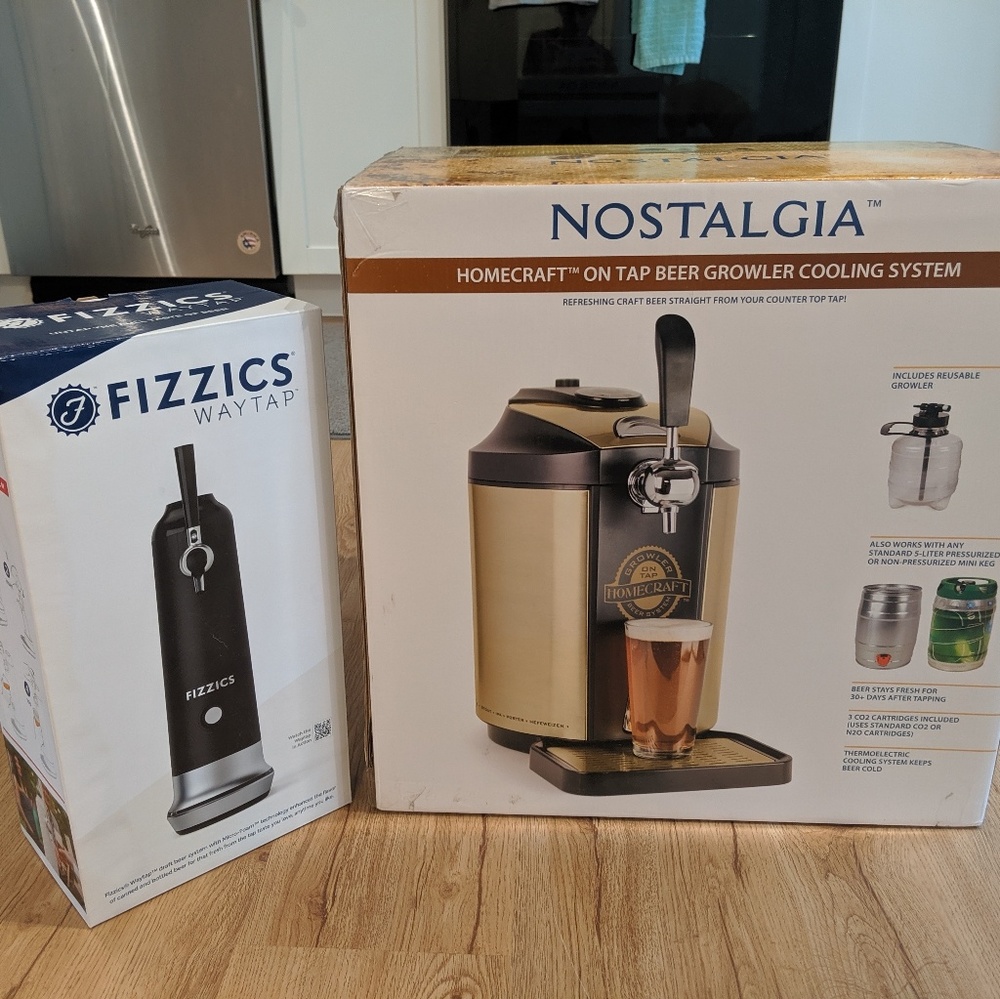 Nostalgia Keggerator and Fizzics Waytap